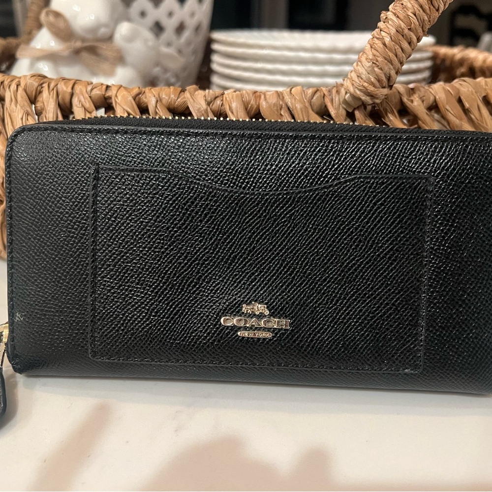 Coach Black Leather Wallet